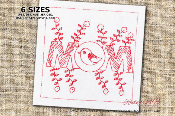 Mom Bird: A Redwork Review for Holiday Sales