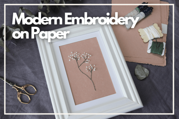 Reviewing Modern Embroidery on Paper for Etsy Shops